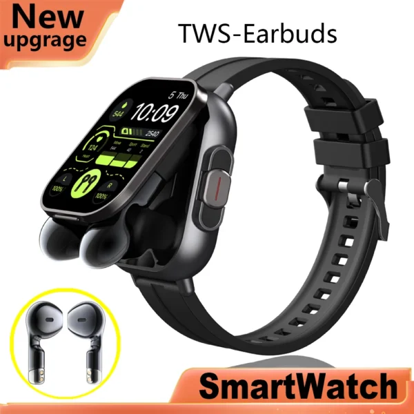 2024 NEW Headset Smart Watch TWS Two In One Wireless Bluetooth Dual Headset Call Health Blood Pressure Sport BT Music Smartwatch - Image 8