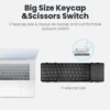 Jomaa Hebrew/Korea/Russia Wireless Folding Keyboard with Touchpad/Numer Rechargeable Foldable Bluetooth Keyboard for Tablet Ipad - Image 6